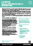 Fiche formation Licence Histoire de l'art et archéologie