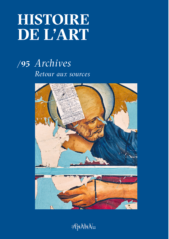 Histoire de l'art n°95 (juin 2025), coordonné par Denise Borlée, Emmanuel Lamouche et Florian Meunier