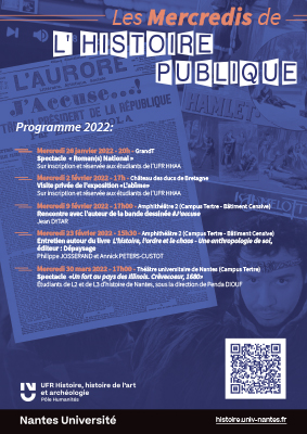 Programme - Les mercredis de l'Histoire publique