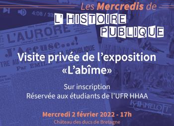 Les mercredis de l'histoire publique - 2 février